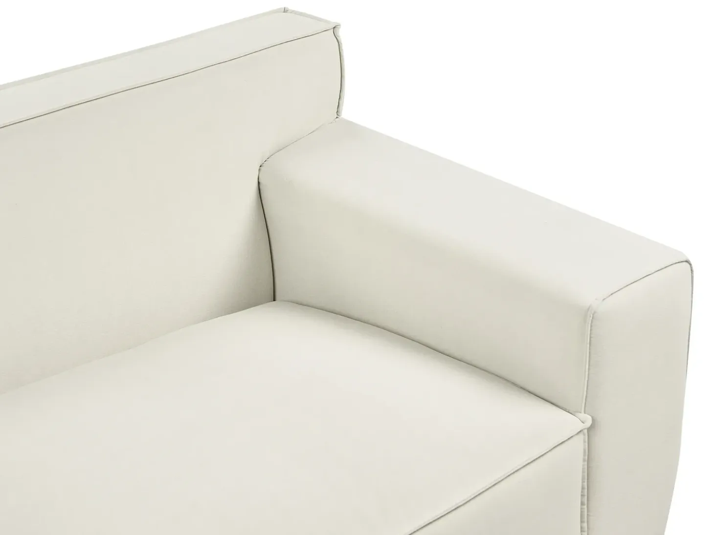 Best Sofa dla 3 osób VISKAN Złamana biel Sofy Tapicerowane|Wszystkie Sofy