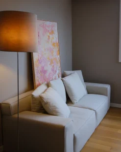 Best Sofa dla 3 osób VISKAN Złamana biel Sofy Tapicerowane|Wszystkie Sofy