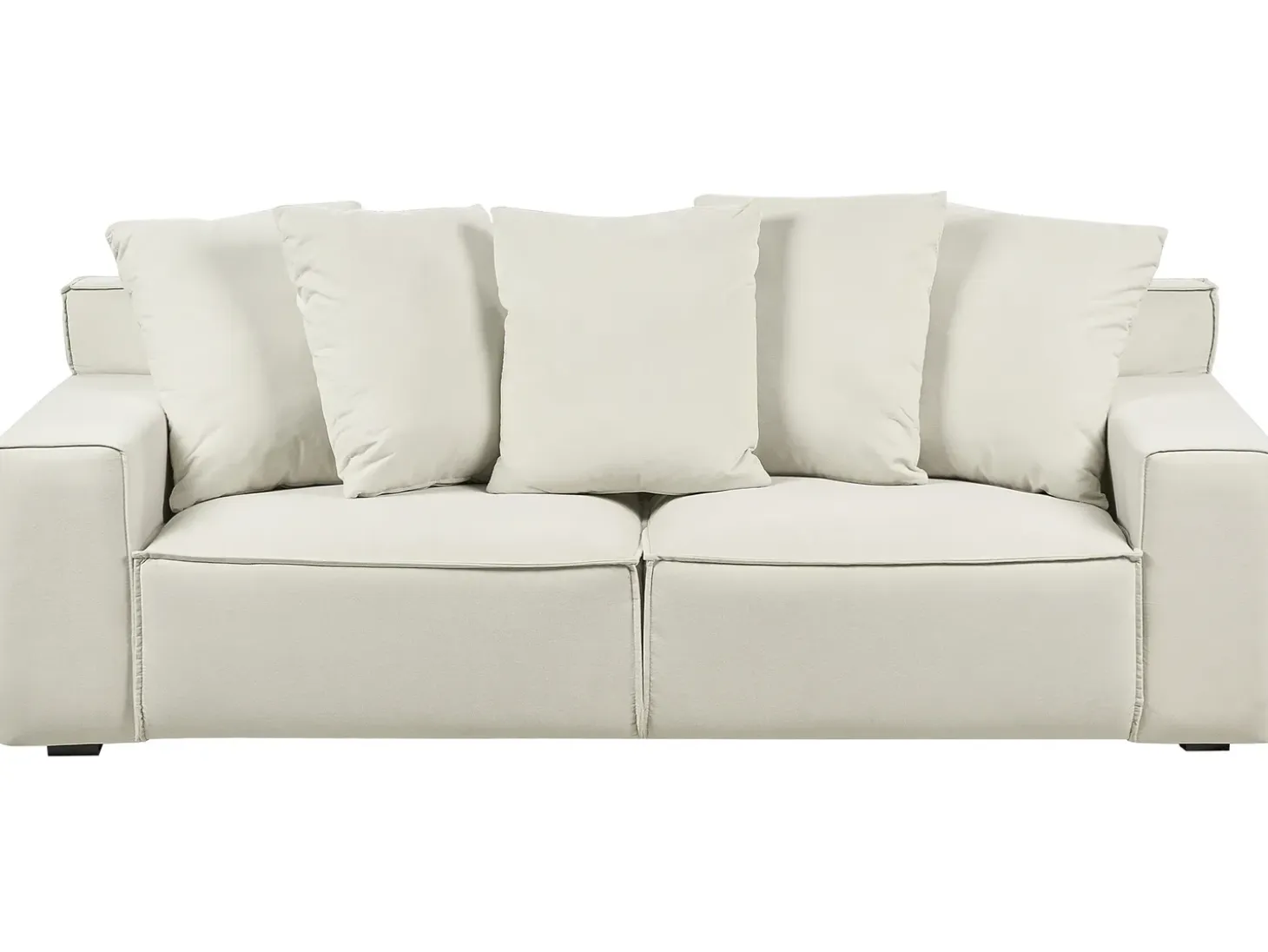 Best Sofa dla 3 osób VISKAN Złamana biel Sofy Tapicerowane|Wszystkie Sofy