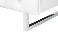 Best Sofa dla 2 osób VISSLAND Ekoskóra Biały Sofy Dwuosobowe|Kolekcje Sof