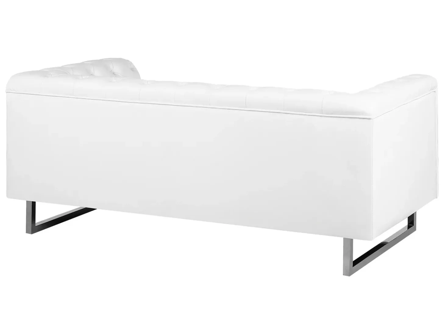 Best Sofa dla 2 osób VISSLAND Ekoskóra Biały Sofy Dwuosobowe|Kolekcje Sof