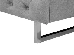 Sofa dla 2 osób VISSLAND Jasnoszary Sofy Tapicerowane|Sofy Dwuosobowe