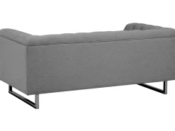 Sofa dla 2 osób VISSLAND Jasnoszary Sofy Tapicerowane|Sofy Dwuosobowe