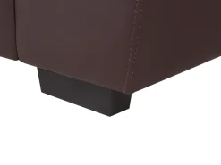 Sofa dla 3 osób VOGAR Ekoskóra Ciemnobrązowy Kolekcje Sof|Sofy Skórzane