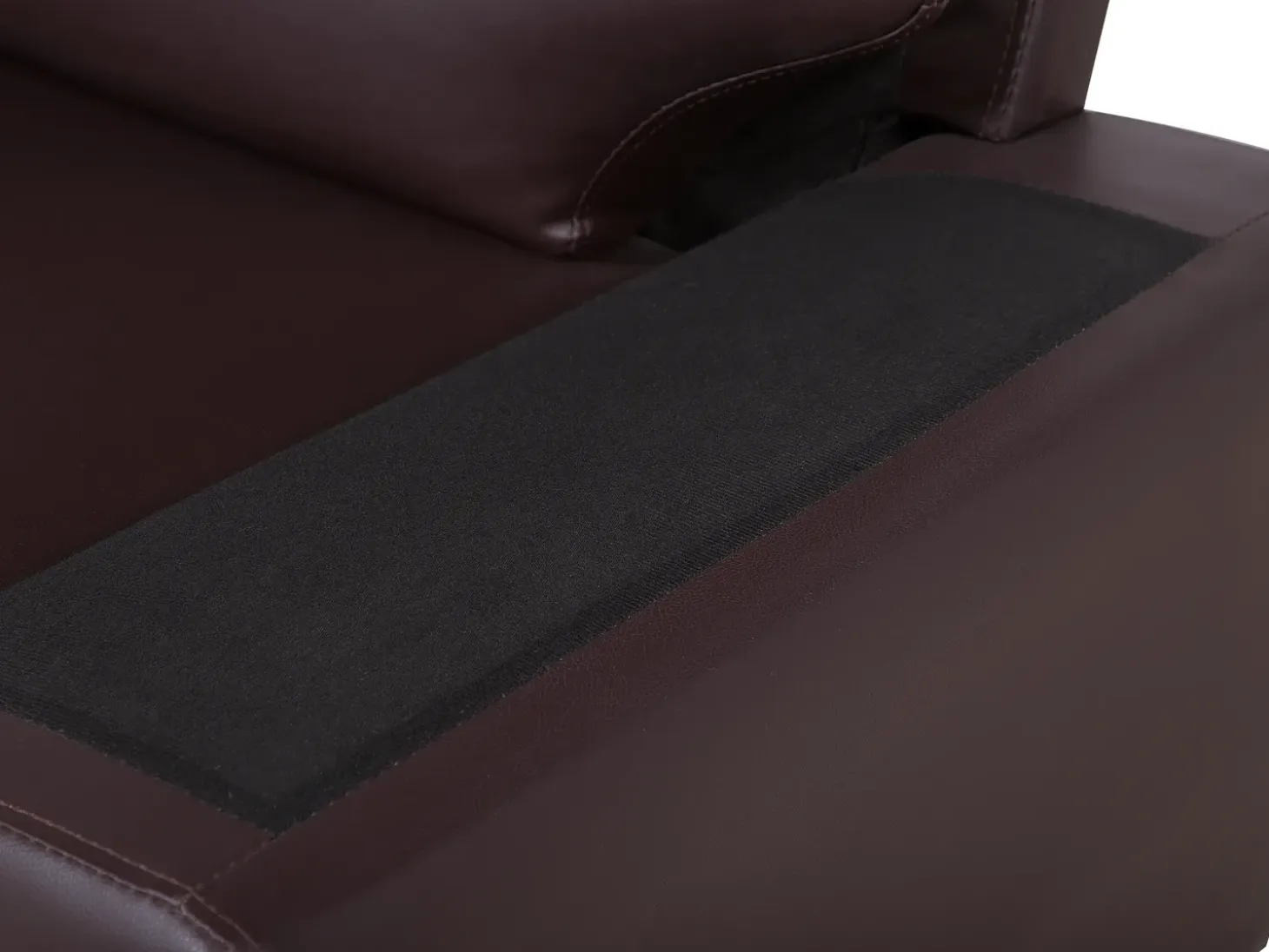Sofa dla 3 osób VOGAR Ekoskóra Ciemnobrązowy Kolekcje Sof|Sofy Skórzane