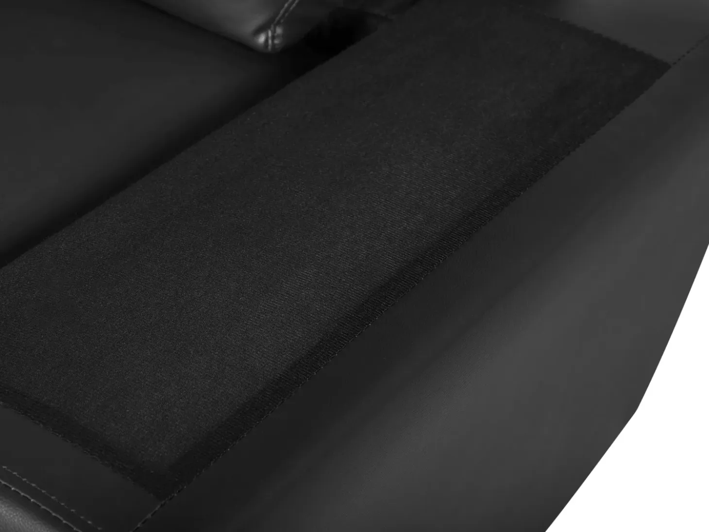 Sale Sofa dla 2 osób VOGAR Ekoskóra Czarny Sofy Dwuosobowe|Kolekcje Sof