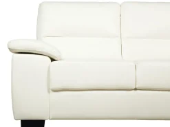 Clearance Sofa dla 2 osób VOGAR Ekoskóra Złamana biel Sofy Dwuosobowe|Kolekcje Sof