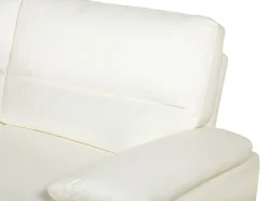 Outlet Sofa dla 3 osób VOGAR Ekoskóra Złamana biel Kolekcje Sof|Sofy Skórzane