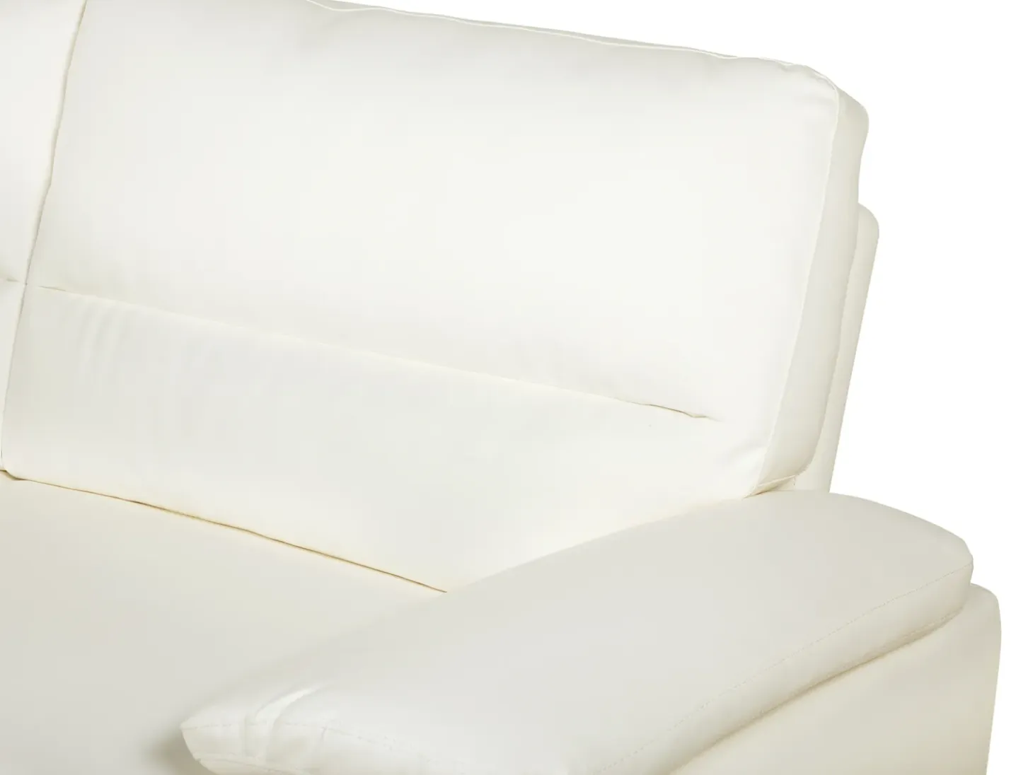Outlet Sofa dla 3 osób VOGAR Ekoskóra Złamana biel Kolekcje Sof|Sofy Skórzane