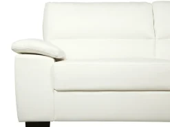 Outlet Sofa dla 3 osób VOGAR Ekoskóra Złamana biel Kolekcje Sof|Sofy Skórzane