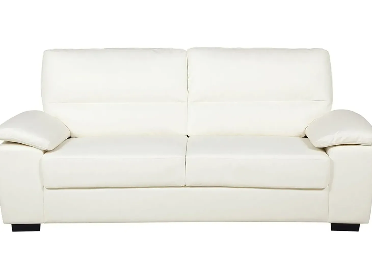 Outlet Sofa dla 3 osób VOGAR Ekoskóra Złamana biel Kolekcje Sof|Sofy Skórzane
