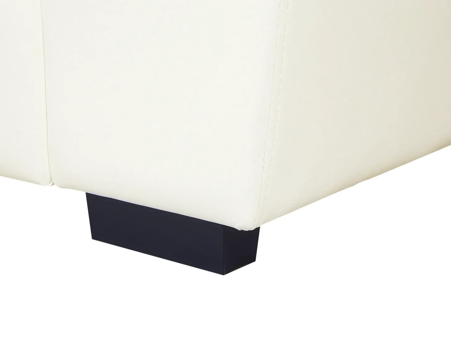 Outlet Sofa dla 3 osób VOGAR Ekoskóra Złamana biel Kolekcje Sof|Sofy Skórzane