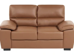 Online Sofa dla 2 osób VOGAR Ekoskóra Złoty brąz Sofy Dwuosobowe|Kolekcje Sof