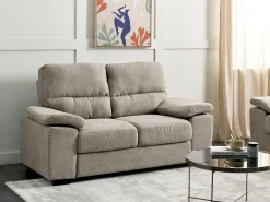 Hot Sofa dla 2 osób VOGAR Jasnobrązowy Sofy Tapicerowane|Sofy Dwuosobowe
