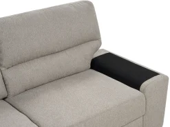 Hot Sofa dla 2 osób VOGAR Jasnobrązowy Sofy Tapicerowane|Sofy Dwuosobowe