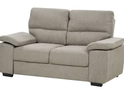 Hot Sofa dla 2 osób VOGAR Jasnobrązowy Sofy Tapicerowane|Sofy Dwuosobowe