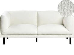 Outlet Sofa dla 2 osób VORGOD Boucle Złamana biel Sofy Tapicerowane|Sofy Dwuosobowe