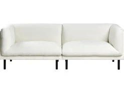Online Sofa dla 3 osób VORGOD Boucle Złamana biel Sofy Tapicerowane|Kolekcje Sof