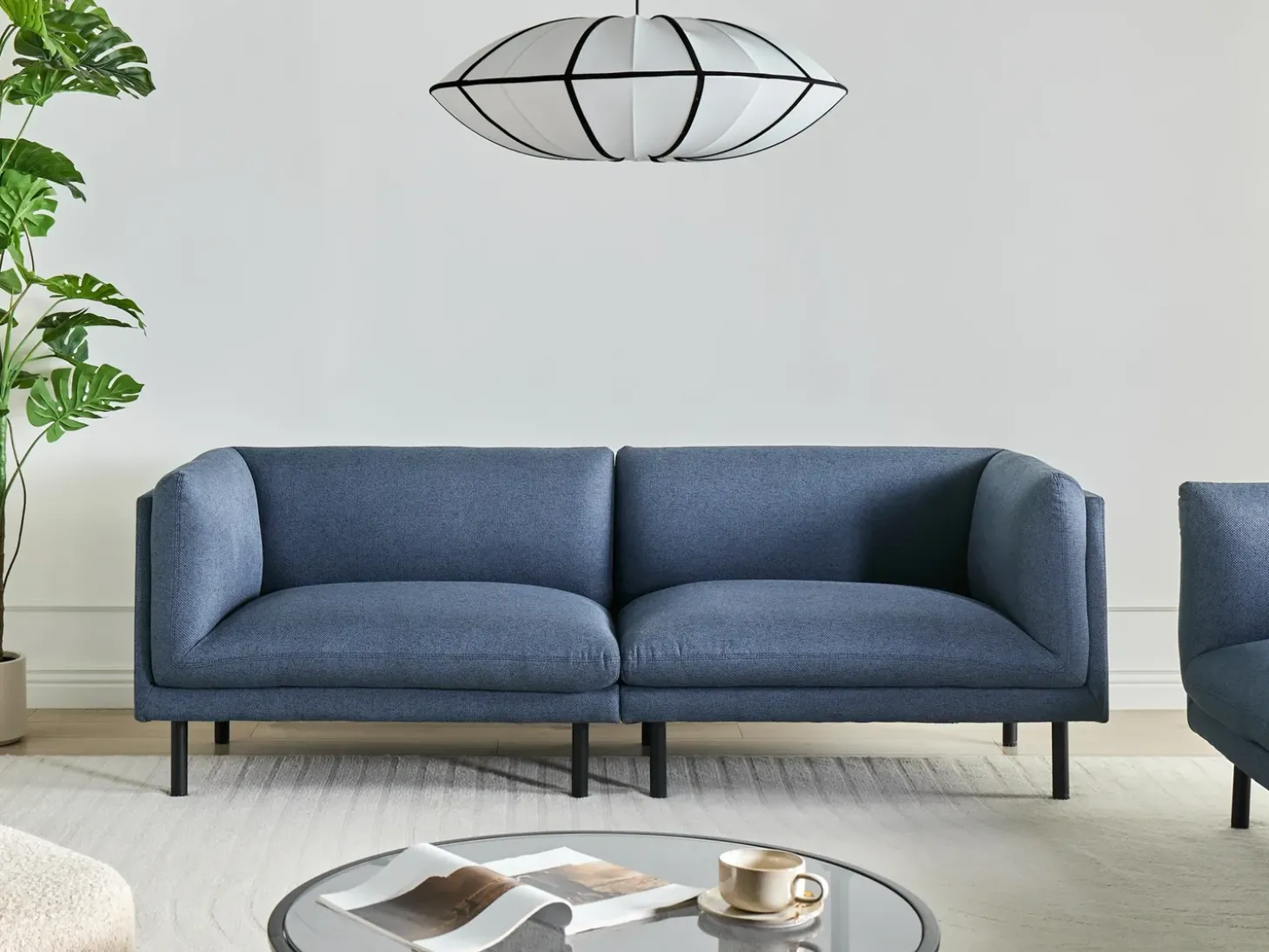 Sale Sofa dla 3 osób VORGOD Ciemno Sofy Tapicerowane|Kolekcje Sof