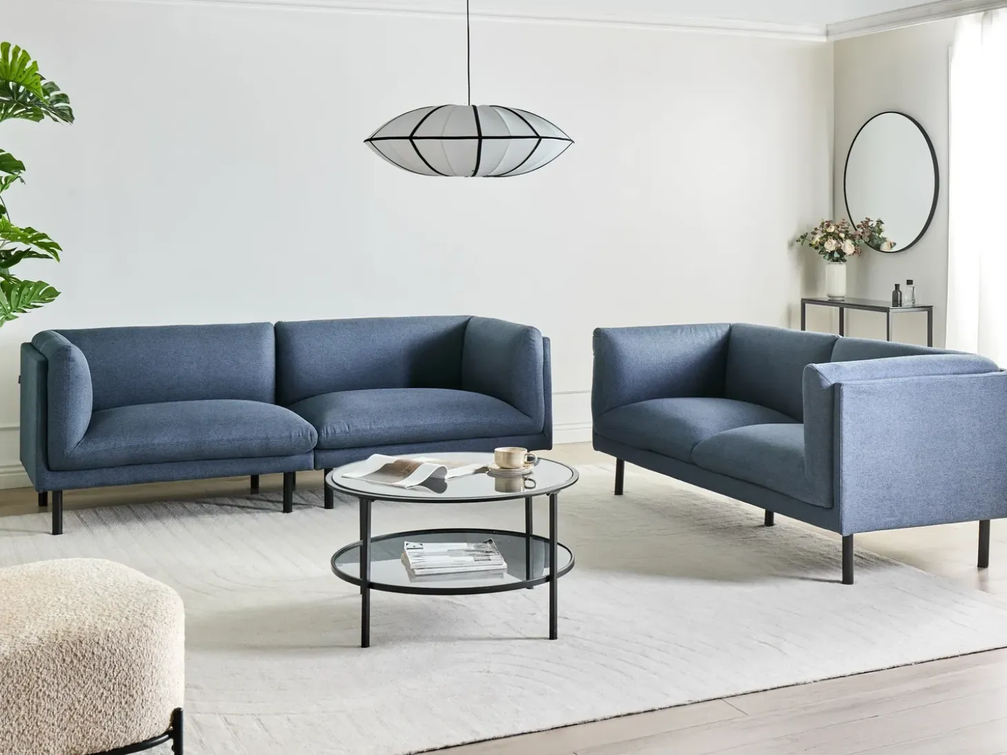Sale Sofa dla 3 osób VORGOD Ciemno Sofy Tapicerowane|Kolekcje Sof