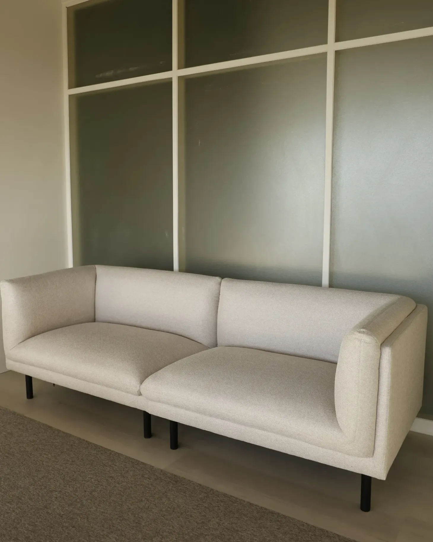 Discount Sofa dla 3 osób VORGOD Jasno Sofy Tapicerowane|Kolekcje Sof