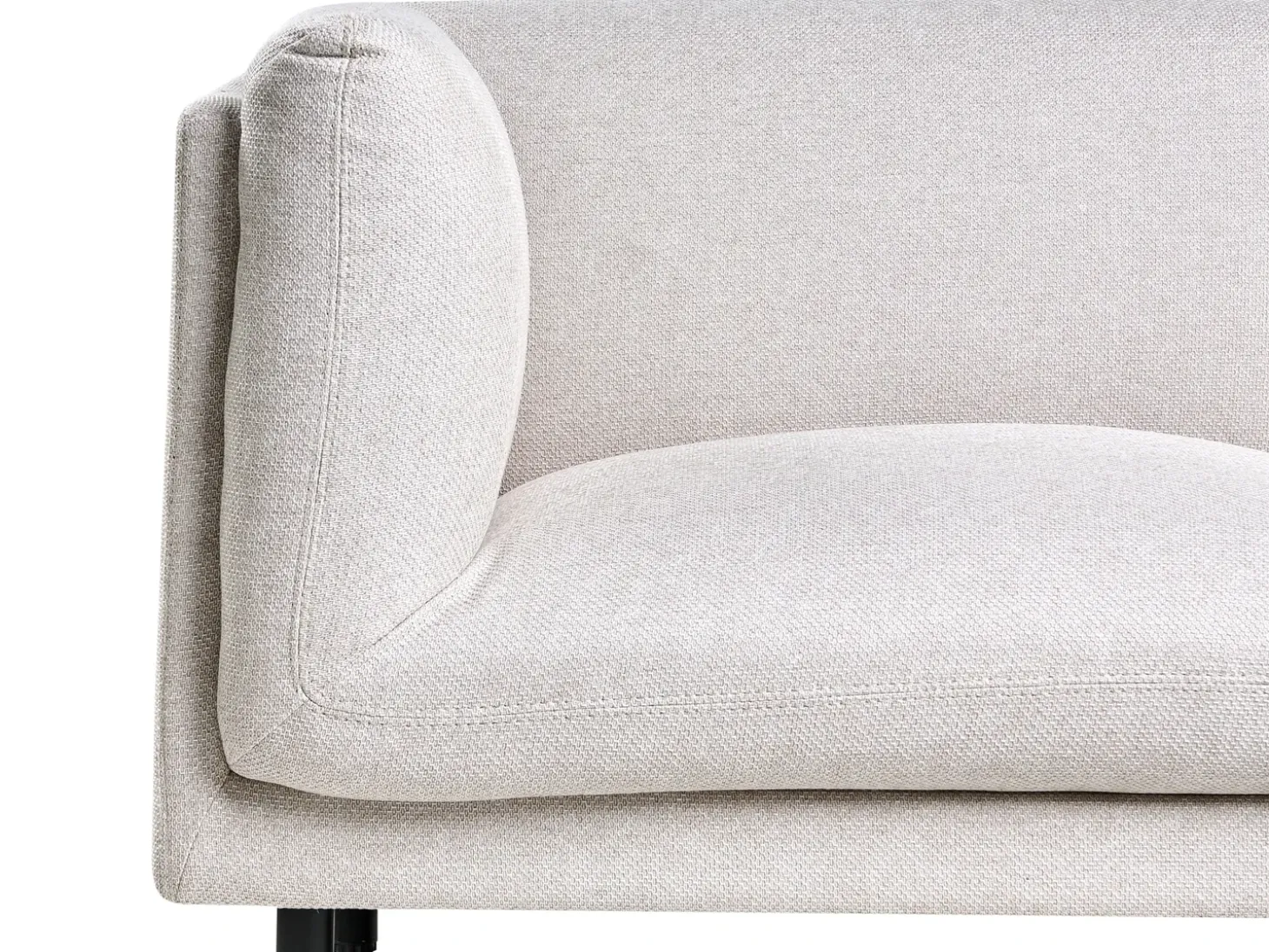 Discount Sofa dla 3 osób VORGOD Jasno Sofy Tapicerowane|Kolekcje Sof