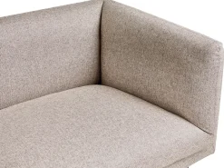 Hot Sofa dla 3 osób VORGOD Jasnobrązowy Sofy Tapicerowane|Kolekcje Sof