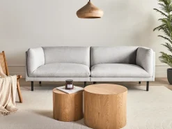 Online Sofa dla 3 osób VORGOD Jasno Sofy Tapicerowane|Kolekcje Sof