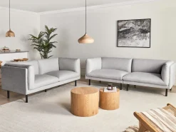 Online Sofa dla 3 osób VORGOD Jasno Sofy Tapicerowane|Kolekcje Sof