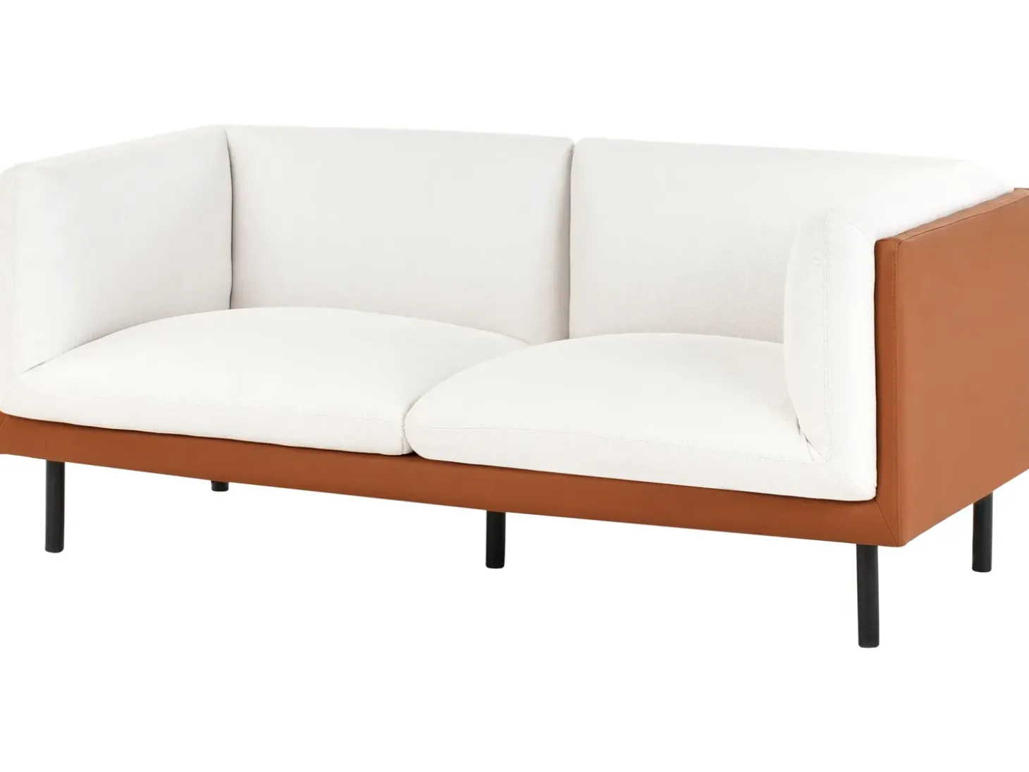 Online Sofa dla 2 osób VORGOD Złamana biel Sofy Tapicerowane|Sofy Dwuosobowe