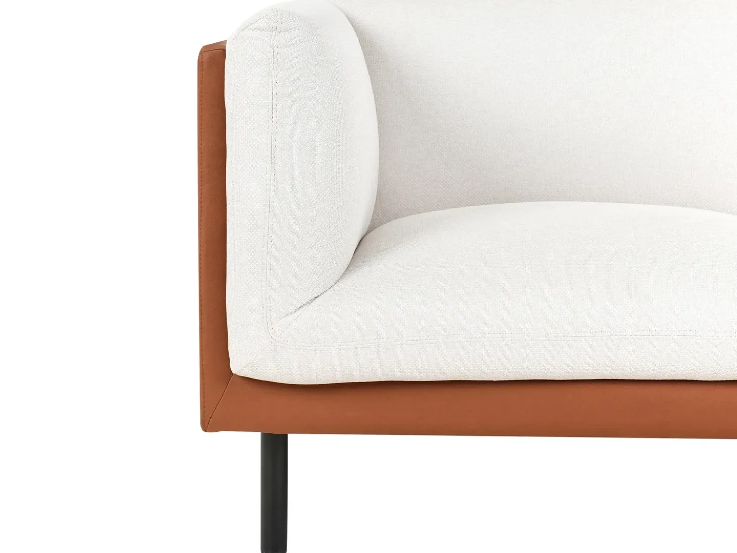 New Sofa dla 3 osób VORGOD Złamana biel Sofy Tapicerowane|Kolekcje Sof