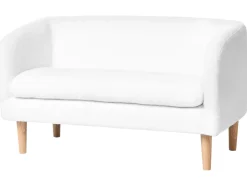 Clearance Sofa dziecięca DAGALI Boucle Biały Dzieci Sofy Dziecięce|Sofy Dziecięce