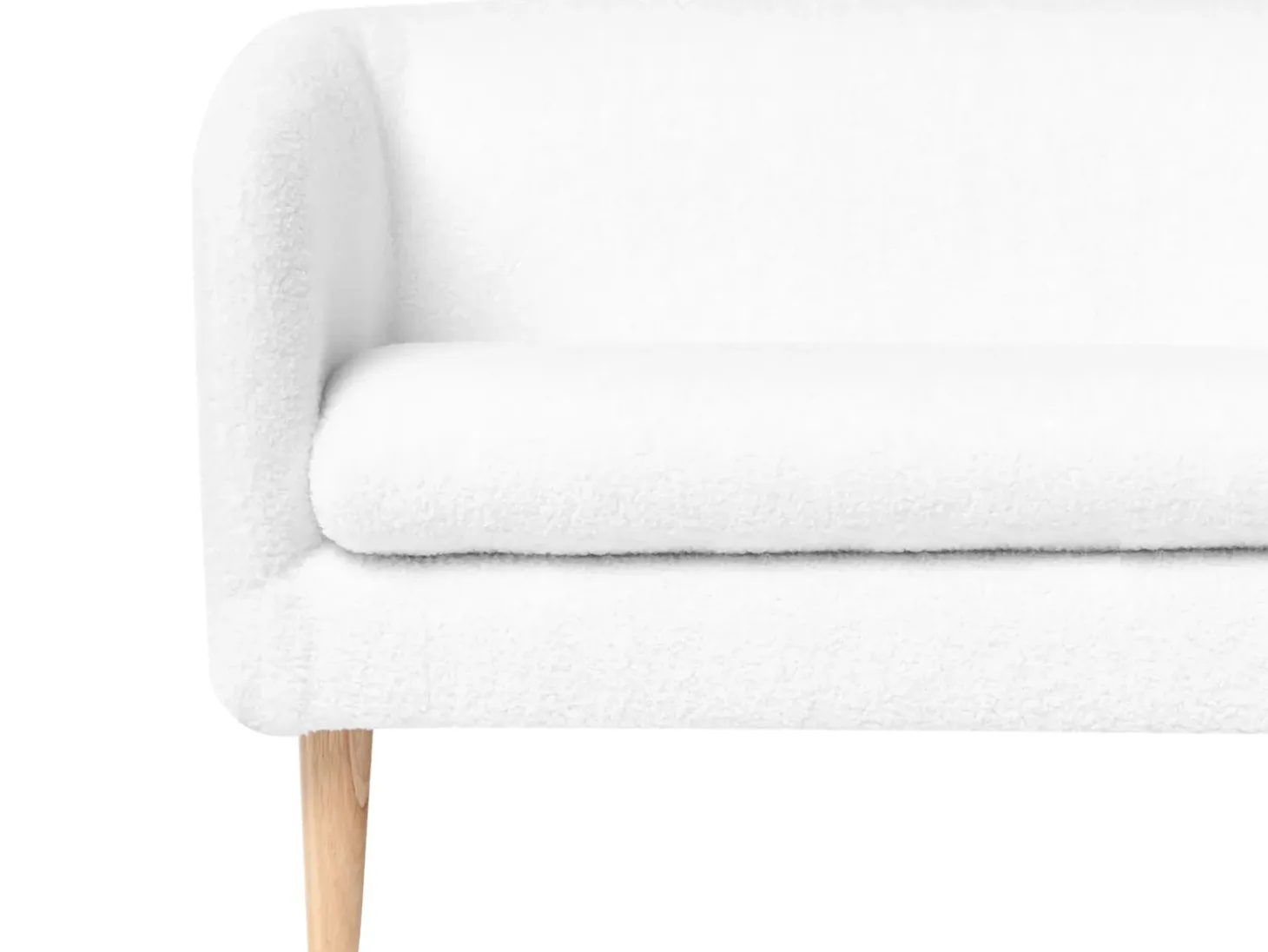 Clearance Sofa dziecięca DAGALI Boucle Biały Dzieci Sofy Dziecięce|Sofy Dziecięce