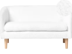 Clearance Sofa dziecięca DAGALI Boucle Biały Dzieci Sofy Dziecięce|Sofy Dziecięce