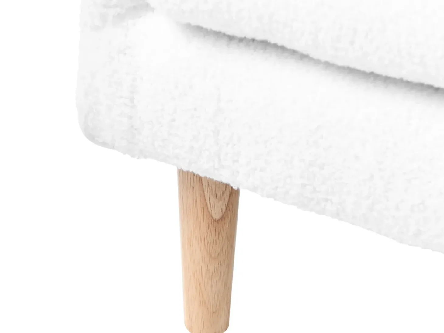 Clearance Sofa dziecięca DAGALI Boucle Biały Dzieci Sofy Dziecięce|Sofy Dziecięce