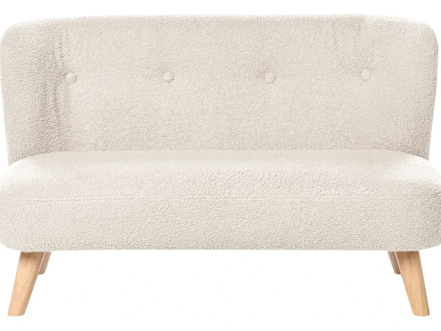 Clearance Sofa dziecięca LOTE Boucle Beżowy Dzieci Sofy Dziecięce|Sofy Dziecięce