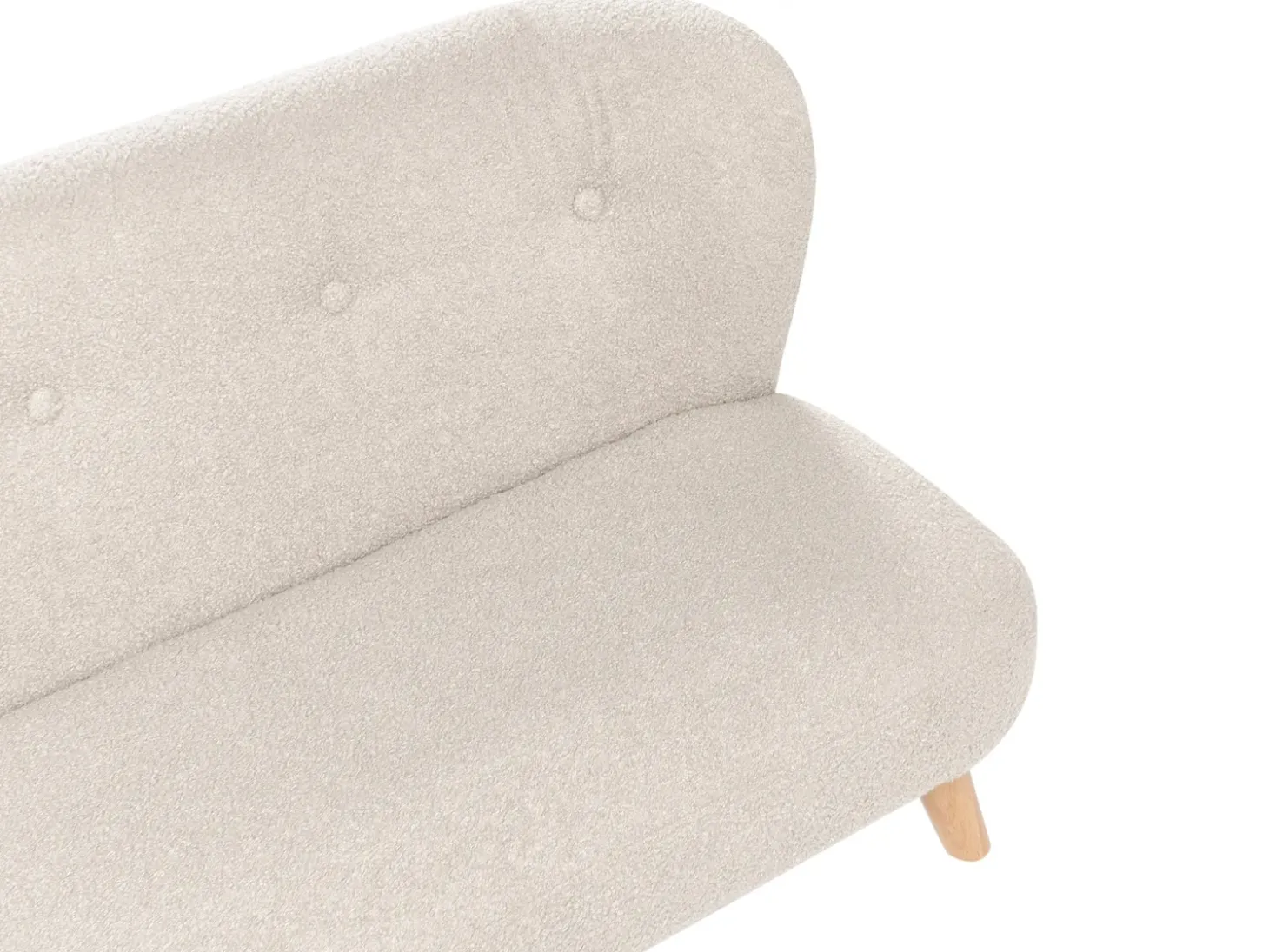 Clearance Sofa dziecięca LOTE Boucle Beżowy Dzieci Sofy Dziecięce|Sofy Dziecięce