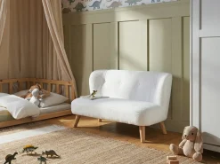 Hot Sofa dziecięca LOTE Boucle Biały Dzieci Sofy Dziecięce|Sofy Dziecięce
