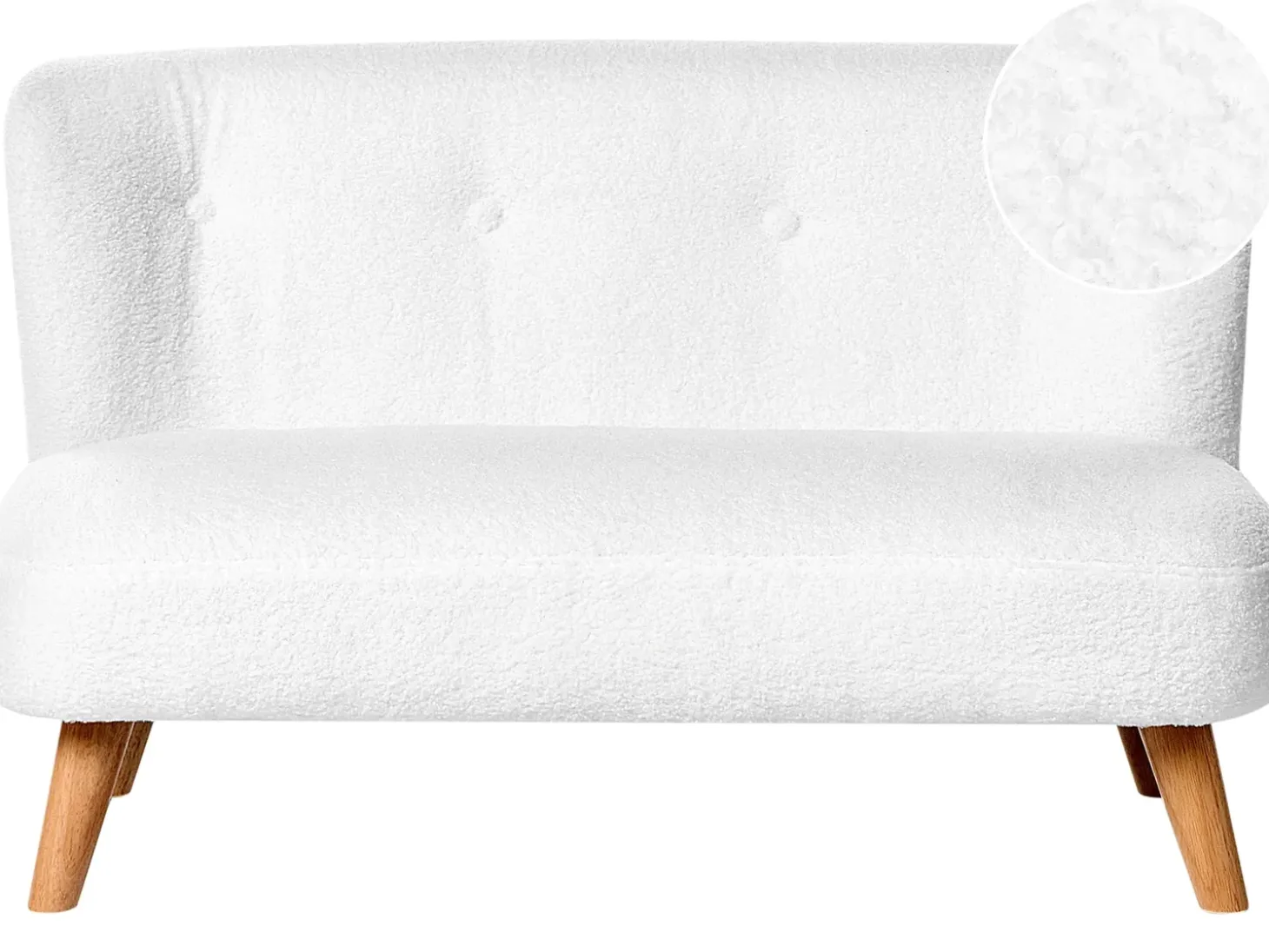 Hot Sofa dziecięca LOTE Boucle Biały Dzieci Sofy Dziecięce|Sofy Dziecięce