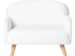 Discount Sofa dziecięca OTTAL Boucle Biały Dzieci Sofy Dziecięce|Sofy Dziecięce