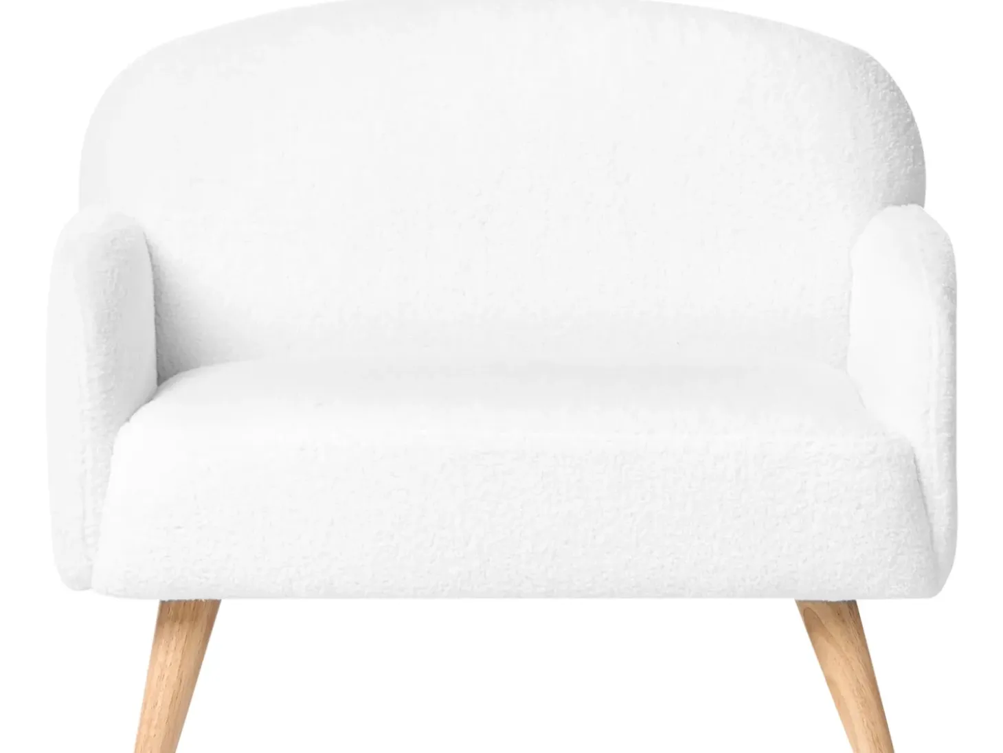 Discount Sofa dziecięca OTTAL Boucle Biały Dzieci Sofy Dziecięce|Sofy Dziecięce