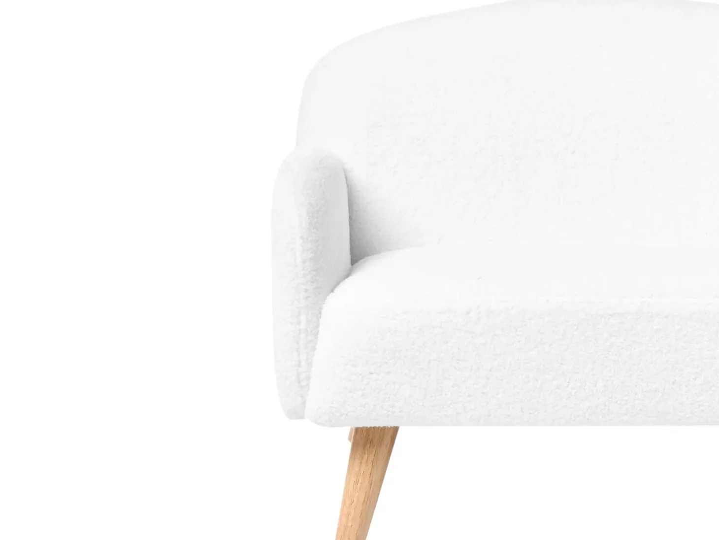 Discount Sofa dziecięca OTTAL Boucle Biały Dzieci Sofy Dziecięce|Sofy Dziecięce