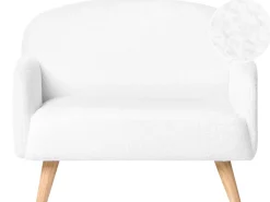 Discount Sofa dziecięca OTTAL Boucle Biały Dzieci Sofy Dziecięce|Sofy Dziecięce