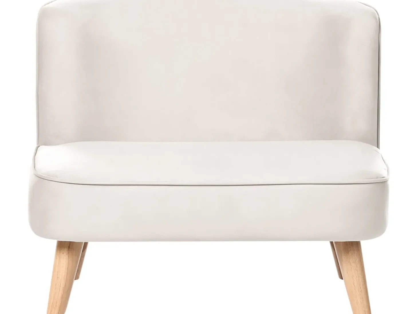 Clearance Sofa dziecięca RISBY Welur Beżowy Dzieci Sofy Dziecięce|Sofy Dziecięce