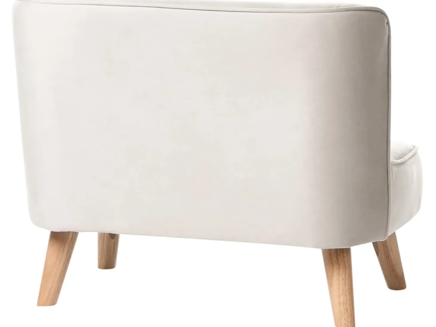 Clearance Sofa dziecięca RISBY Welur Beżowy Dzieci Sofy Dziecięce|Sofy Dziecięce