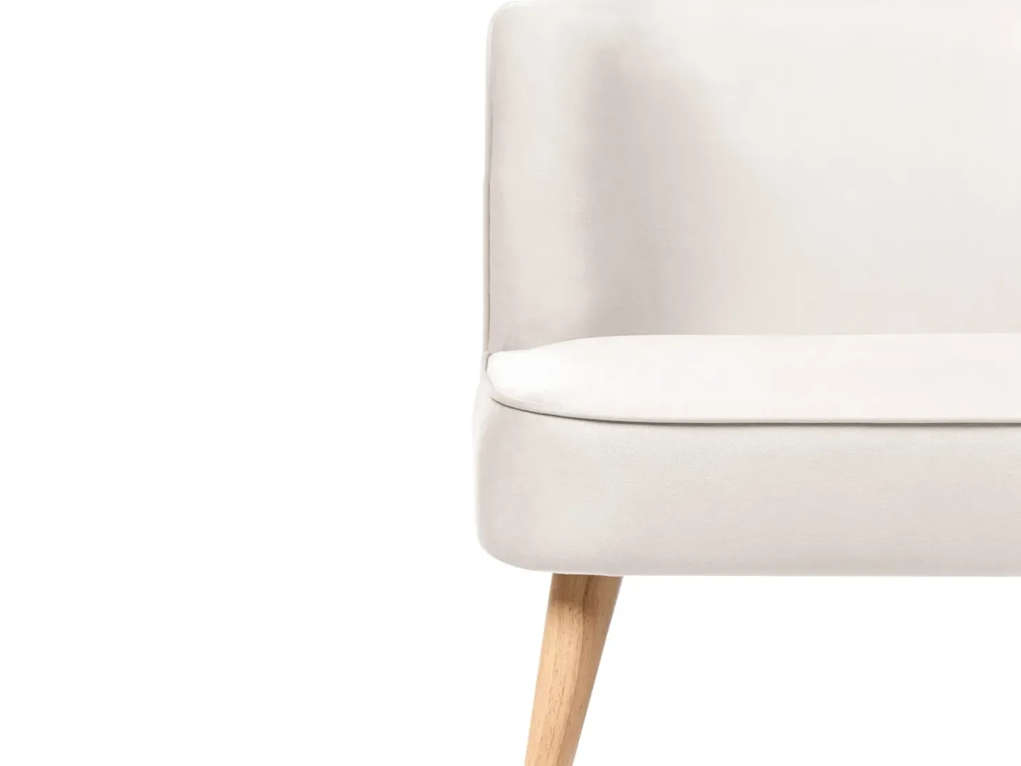 Clearance Sofa dziecięca RISBY Welur Beżowy Dzieci Sofy Dziecięce|Sofy Dziecięce