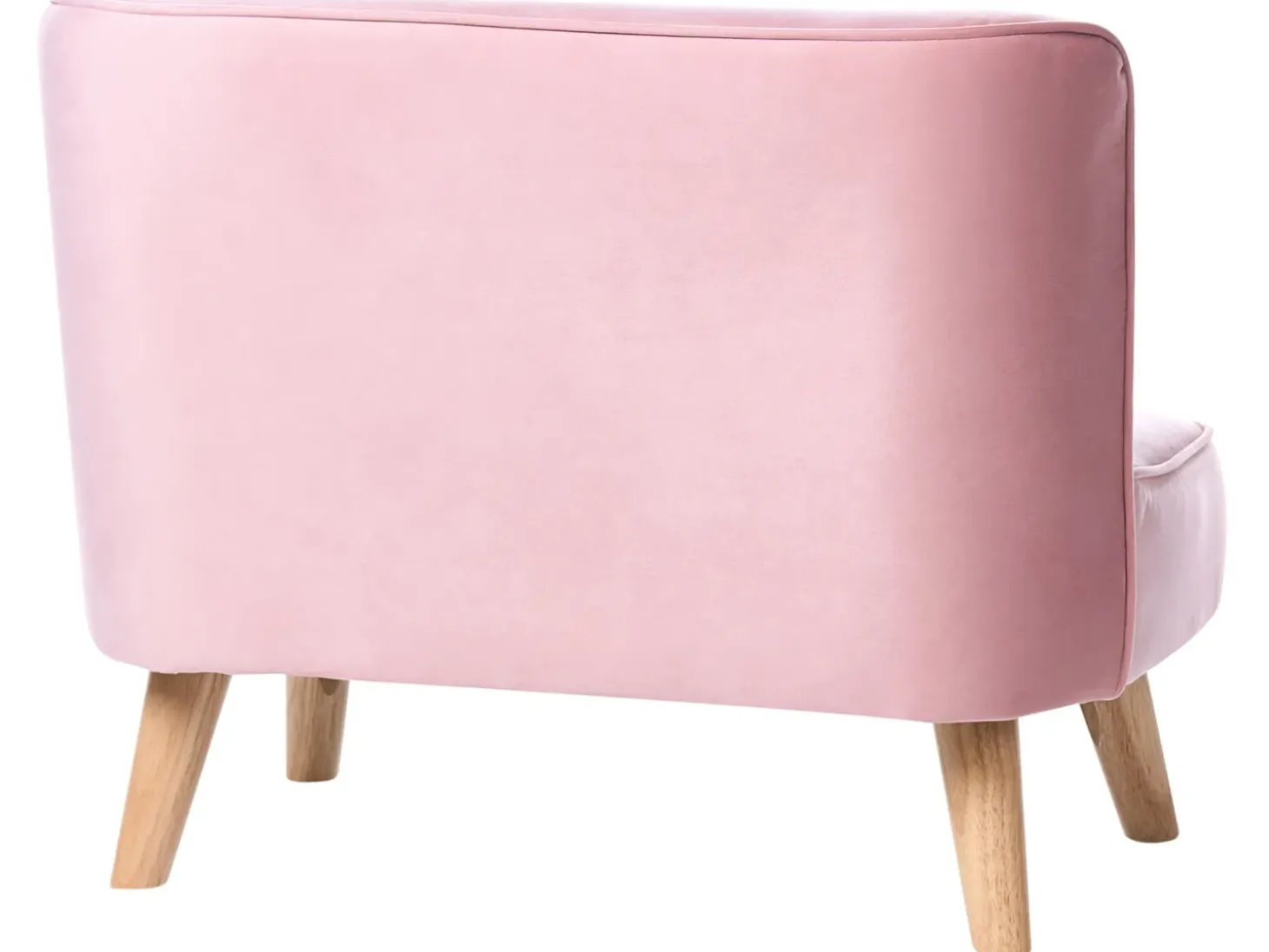 Sale Sofa dziecięca RISBY Welur Różowy Dzieci Sofy Dziecięce|Sofy Dziecięce