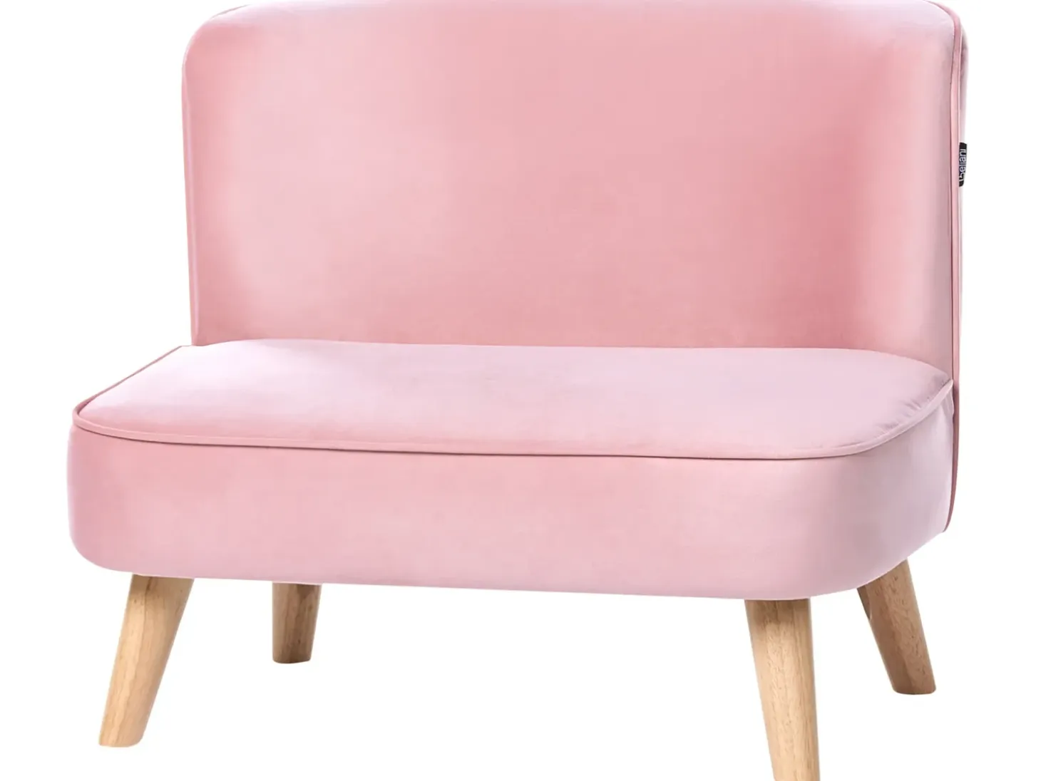 Sale Sofa dziecięca RISBY Welur Różowy Dzieci Sofy Dziecięce|Sofy Dziecięce
