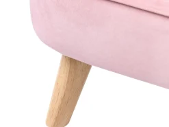 Sale Sofa dziecięca RISBY Welur Różowy Dzieci Sofy Dziecięce|Sofy Dziecięce