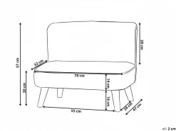 Sale Sofa dziecięca RISBY Welur Różowy Dzieci Sofy Dziecięce|Sofy Dziecięce